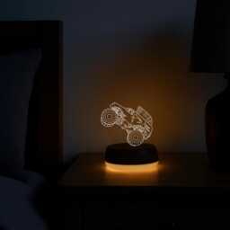Mohawk Warrior Led Night Light, Monster Truck Gift, Gifts For Kids, Him, Lights, Bedroom Light - thumbnail 3