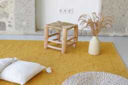 Large Mustard Yellow Rug 200x300 cm, Area Rug, Living Room Kids Nursery Bedroom Contemporary Decoration - thumbnail 1