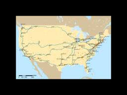 U.s. United States National Passenger Rail Network Map Railroad System Poster - thumbnail 1