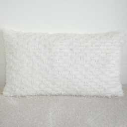 Fringe Pillow Sham Cushion Cover Bolster Soft Fringed Frayed Fabric Ivory Cream With Zip Pillowcase 12x16 12x20 16x24 20x26 Oblong Zipper - thumbnail 1