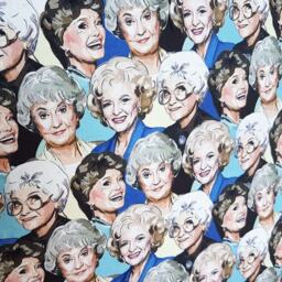 Small Golden Girls Illustrated & Handmade Cushion - thumbnail 3