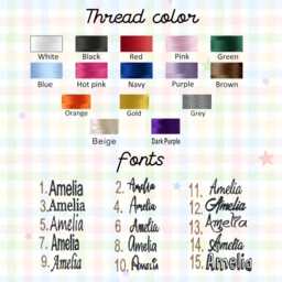 Embroidered Knit Baby Blanket With Name Personalized Cotton Yarn - thumbnail 4