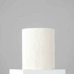 Woven Drum Lampshade Recycled Cotton, Handstrung Shade - 8x10