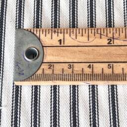 1446. Black Herringbone Ticking Stripe 100% Cotton Cushion Cover, Size 12x12 - thumbnail 3