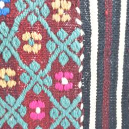 Large Kilim Pillow, 20x20'', Big Pillow, 50x50cm, Large Decorative Pillow, Large Throw Pillow , Large Cover, Striped Big Pillows - thumbnail 3