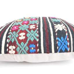 Large Kilim Pillow, 20x20'', Big Pillow, 50x50cm, Large Decorative Pillow, Large Throw Pillow , Large Cover, Striped Big Pillows - thumbnail 4
