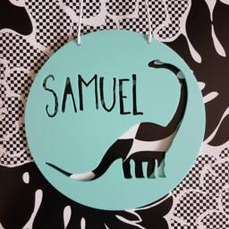 Dinosaur Personalised Wooden Wall-Door Hanging-Nursery Decor-Plaque-Kids Door Sign-Custom Name-Kids Gift-Baby Gift-Lasercut-Personalized - thumbnail 3