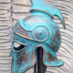 Spartan Helmet Replica Greek Armor, Movie Prop, Cosplay Mask - thumbnail 2