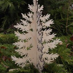Laser Cut Wooden Christmas Tree, Baltic Birch, Mini Tree - thumbnail 4