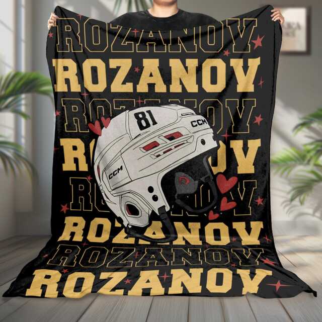 Rozanov Inspiring Fleece Blanket, Heated Rivalry Romance Hockey Rivals Couple Decor, Movie Book Fans Gift - image 1