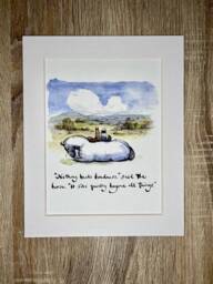 Charlie Mackesy Mounted Print - The Boy, Mole, Fox & Horse Book Page Art - thumbnail 1