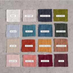 Handmade Emerald Green Linen Duvet Cover Boho Bedding Set - thumbnail 2