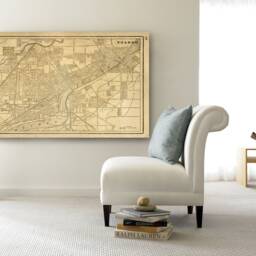 Toledo Wall Map Vintage Print 1901 Of Poster Ohio Home Decor New Home Gift Housewarming Map - thumbnail 3