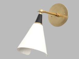 Vintage Inspired Brass Wall Sconce, Adjustable Reading Lamp