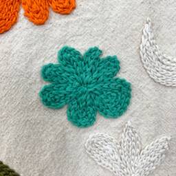 Hand Embroidered Suzani Tapestry Floral Boho Wall Decor - thumbnail 4
