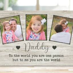 Gift For Dad Father's Day From The Kids, Daddy Children, Daughter Son, New Gift, Custom Photo Frame - thumbnail 2
