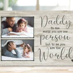 Gift For Dad Father's Day From The Kids, Daddy Children, Daughter Son, New Gift, Custom Photo Frame - thumbnail 3