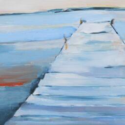 Wet Dock Archival Print Of Original Oil Painting Multiple Sizes - thumbnail 3