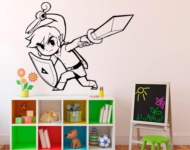 Princess Zelda Wall Vinyl Decal Legend Of Sticker Home Interior Bedroom Decor Kids Children Design 5(Zda - image 1