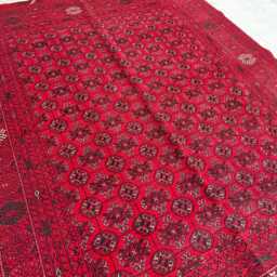 Handwoven Afghan Wool Rug 6.5x4.9 Ft Shiren Takab Tribal Carpet - thumbnail 2