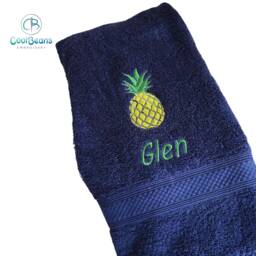 Pineapple Towel - Personalised Face Cloth/Hand Bath = Embroidered - thumbnail 2