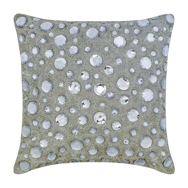 "Decorative Bling White Euro Pillow Cover 24""x24""/26""x26" - image 1
