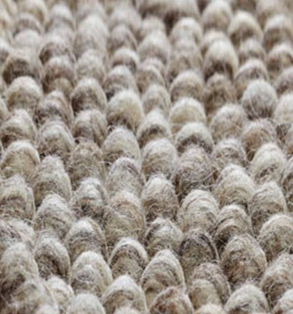 Wool Looped Rug Hand Tufted Wool Loop Rug Beige Boho Bohemian Decor - 120 X 170 cms by ...