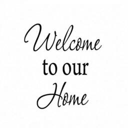 Vwaq Welcome To Our Home, Family Wall Decal Sticker 1614 - thumbnail 2
