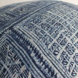 Decorative Cushions Hmong Batik Hemp Pillowcase Indigo Ethnic Hand Woven Fabrics Cushion Home Decor - thumbnail 4