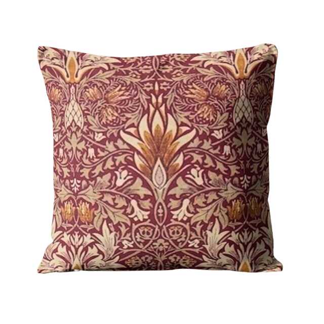 William Morris Snakeshead Velvet Cushion Cover - Arts & Crafts Pillow - image 1