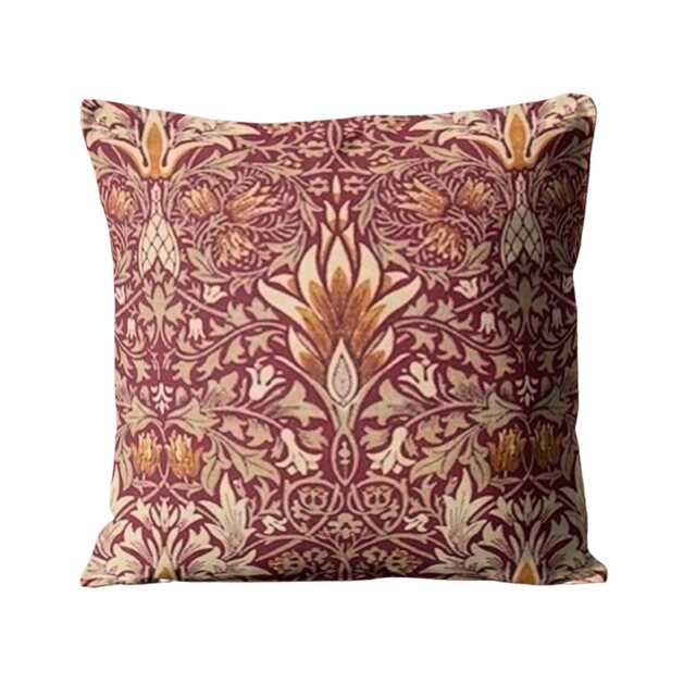 William Morris Snakeshead Velvet Cushion Cover - Arts & Crafts Pillow - image 1