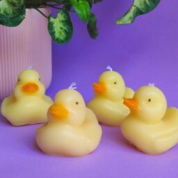Yellow Duck Candle - Sculptural Paraffin Wax Animal Decor, Playful Funky Statement Piece - thumbnail 2