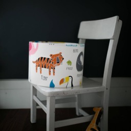 Animal Magic Lampshade Scion Kids Jungle Print, Handmade Drum Shade - thumbnail 3