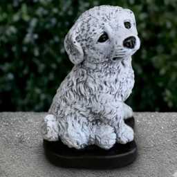 Concrete Labrador Statue Outdoor Dog Sculpture Cement Animal Decoration Front Door Ornament Lover Gift Handmade Yard Art - thumbnail 2