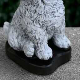 Concrete Labrador Statue Outdoor Dog Sculpture Cement Animal Decoration Front Door Ornament Lover Gift Handmade Yard Art - thumbnail 4