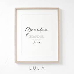Grandma Love From Bump A4 Or A5 Print, Pregnancy Announcement, To Grandma, Grandma From Bump, New Grandparent Gift Announcement - thumbnail 1