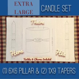 Custom X-Large, Unity Candle Set, Pure Beeswax, Custom Candles, Wedding Candle, Ceremony Candles - thumbnail 2