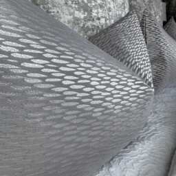 Astrid Silver Cushion Cover, Luxurious Throw Pillow Cover For Sofa/Bed, Luxury Home Decor - Bedroom , Designer Fabric, Size 12x20 - thumbnail 2