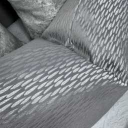 Astrid Silver Cushion Cover, Luxurious Throw Pillow Cover For Sofa/Bed, Luxury Home Decor - Bedroom , Designer Fabric, Size 12x20 - thumbnail 3