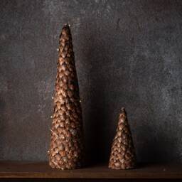 Natural Christmas Tree, Fresh Pinecones, Shinny Decoration, Pinetree, Mini Eco Organic Decor - thumbnail 3