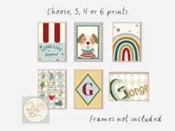 Bright, Colourful & Fun Boys Prints. Perfect For A Playroom, Nursery Or Bedroom - Unframed - thumbnail 1