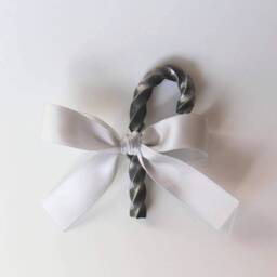steel Candy Cane Christmas Ornament Handmade Forged - thumbnail 4