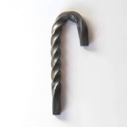 steel Candy Cane Christmas Ornament Handmade Forged - thumbnail 2