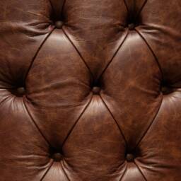 British Handmade Claret Red Leather With Vintage Mulberry Velvet Chesterfield High Back Wing Chair - thumbnail 4