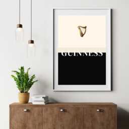 Guinness Print - Split The G Poster Irish Beer Wall Art Drinks Artwork Gift Bar Decor Glass - thumbnail 3