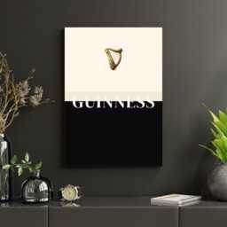 Guinness Print - Split The G Poster Irish Beer Wall Art Drinks Artwork Gift Bar Decor Glass - thumbnail 2