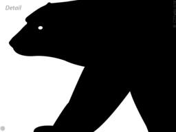Animal Wall Decal Polar Bear in Vinyl For Kid's Bedroom - thumbnail 1