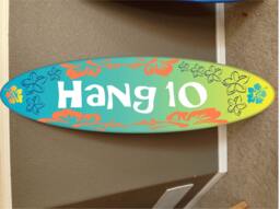 "Custom Surfboard Decor Hawaiian Beach Wall Hanging - 48""x12" - thumbnail 1