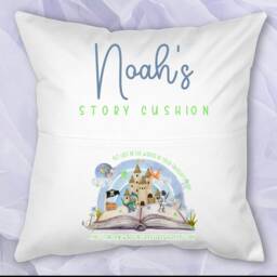 Personalised Childrens Cushion - Kids Story Girls Book Boys Pocket Birthday - thumbnail 2
