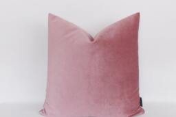 Velvet Rose Pillow Cover Decorative Dusty Cushion - thumbnail 1